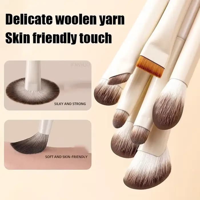 5/6/8/10 pièces pinceaux de maquillage pour les yeux naturels ensemble détail fard à paupières brosse pinceau