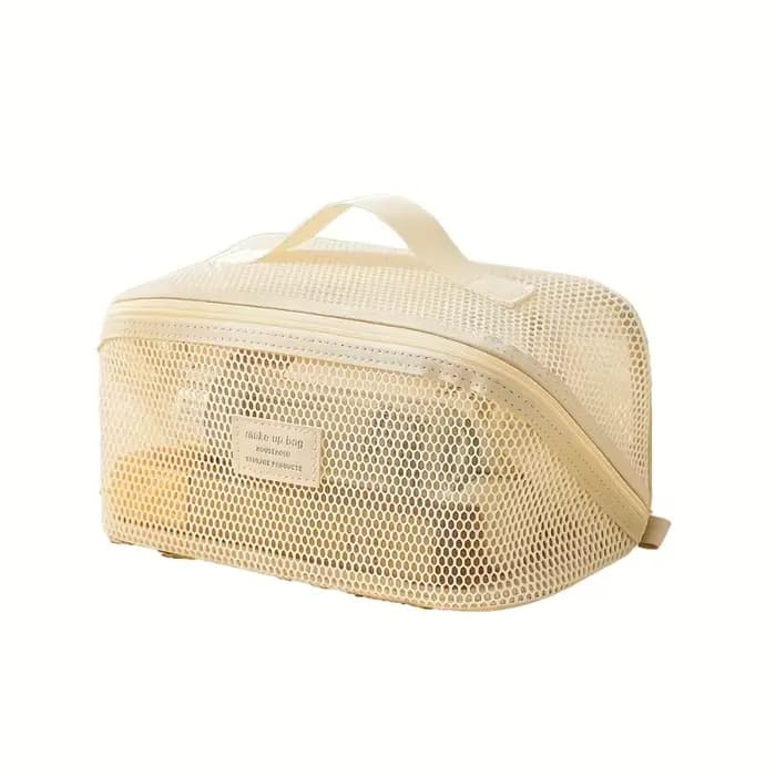 Organisateur de maquillage trousse de toilette féminine sac trousse de maquillage pochette de rangem