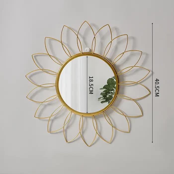 Petit miroir De maquillage doré esthétique pour filles