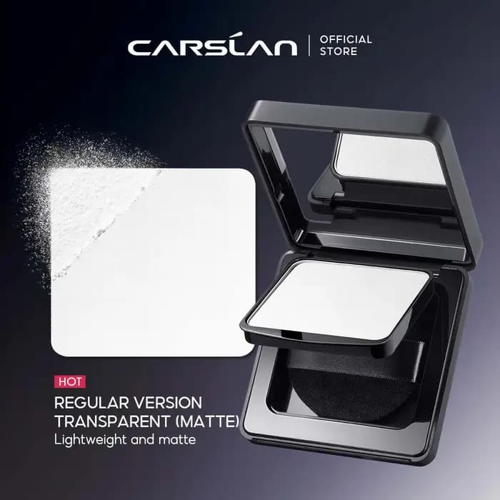 CARSLAN rester mat visage pressé poudre compacte 24H longue durée contrôle de l'huile translucide