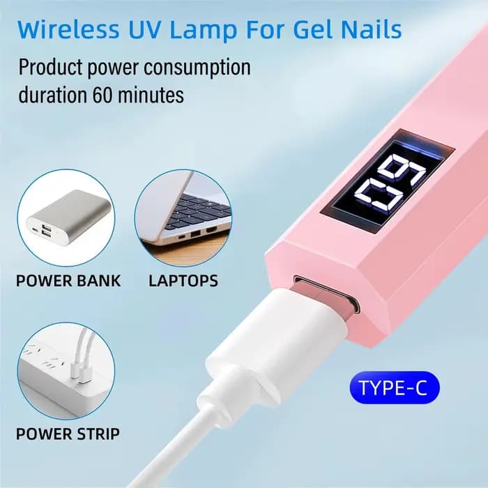 YIKOOLIN pratique lampe sèche-ongles à main UV/LED durcissement des ongles tout le vernis Gel outil
