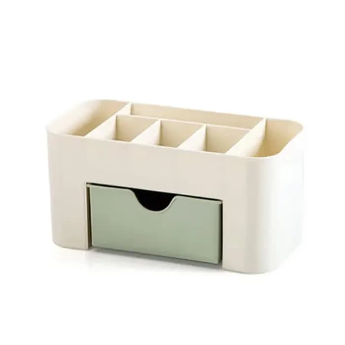 Organisateur de maquillage de bureau en acrylique avec tiroir