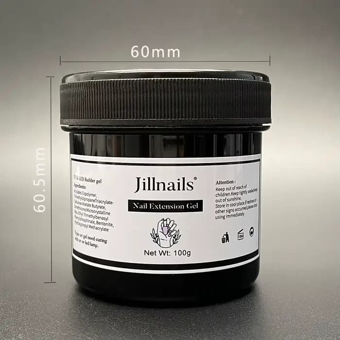 Jillnails 100g paillettes miroitant laiteux dur Gel constructeur ongles pour Extensions d'ongles ble