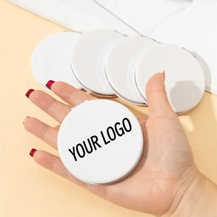 【Logo personnalisé】 50 pièces miroir en cuir PU