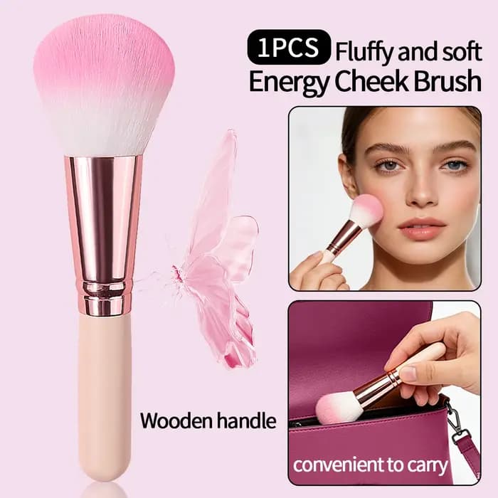 Pinceau à lèvres Vitality Girl - Manche en bois rose