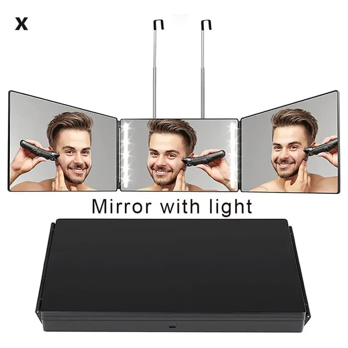 Miroir à 3 voies avec LED 360