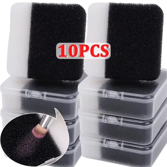 Éponge de nettoyage pour pinceaux de maquillage