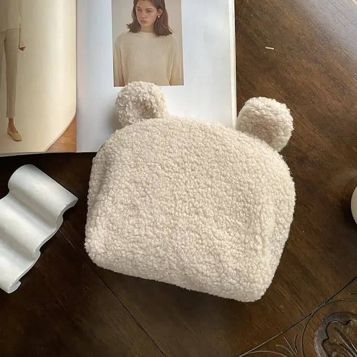 Trousse de maquillage personnalisée Teddy Sherpa
