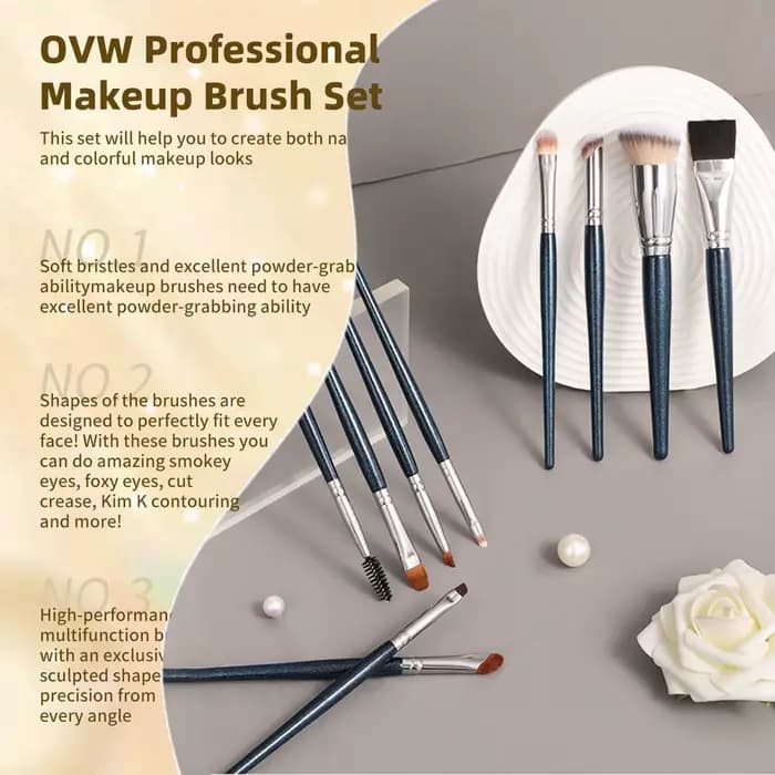 Ensemble de pinceaux de maquillage professionnels