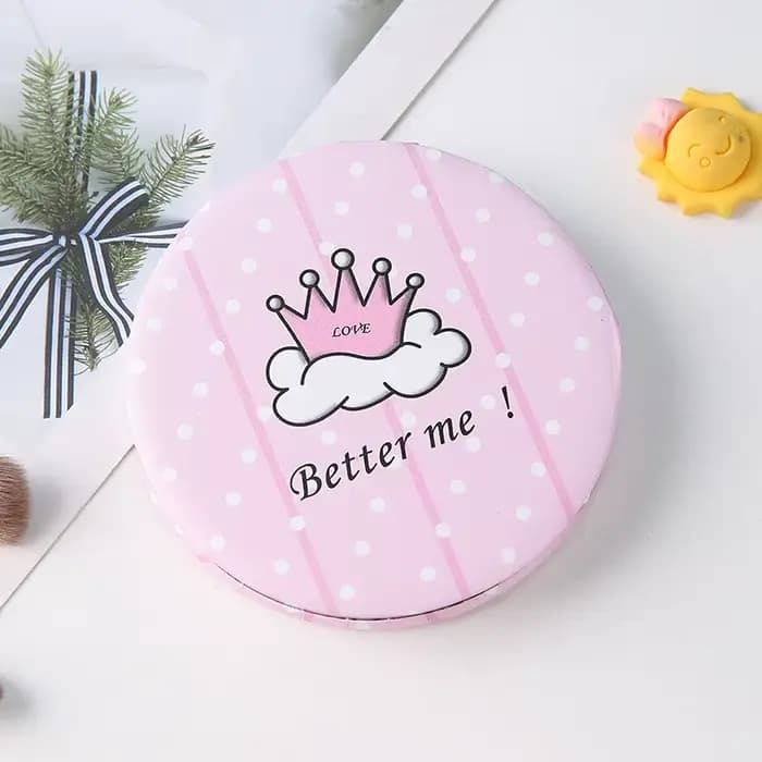 Mini Miroir de Maquillage à 2 Faces pour Femme et Fille