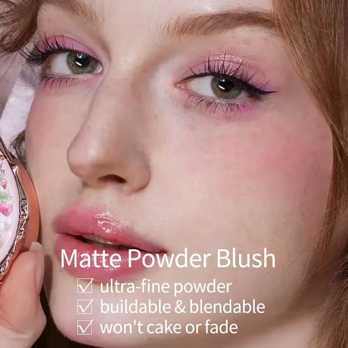 Flower Knows Strawberry Rococo Fard à Joues Gaufré 5g Longue Tenue Haute Pigmentation Palette Berry Mary Maquillage Vegan