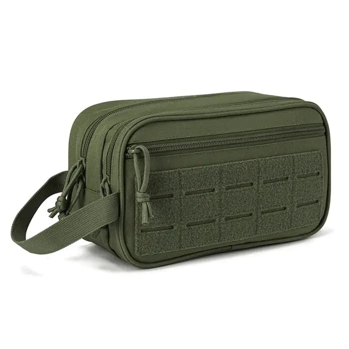 LHI trousse de toilette tactique pour hommes sac d'hygiène compartiment étanche outil de voyage Molle petit Kit Dopp