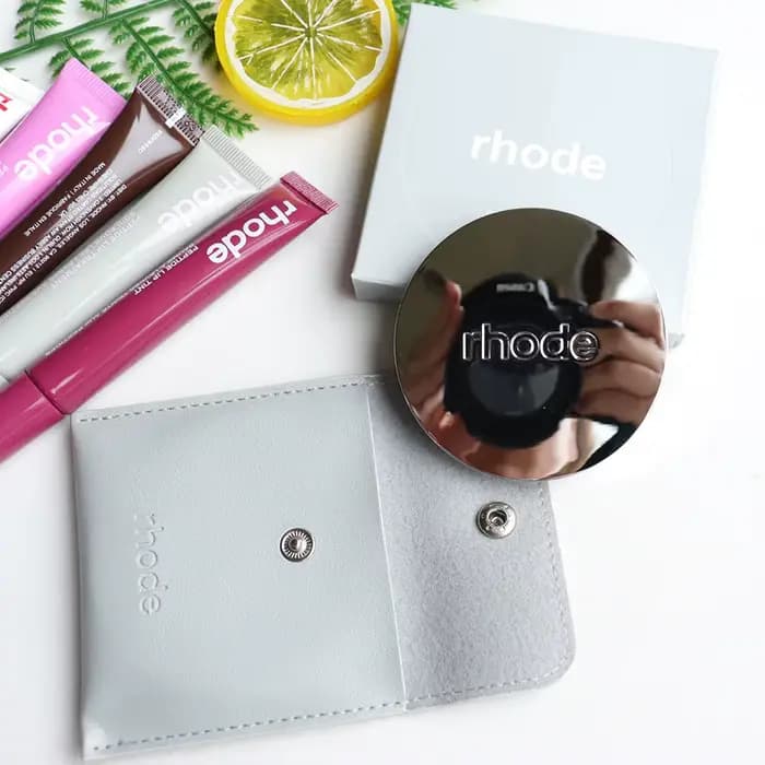 Nouveau miroir de maquillage portable pour femme en acier inoxydable