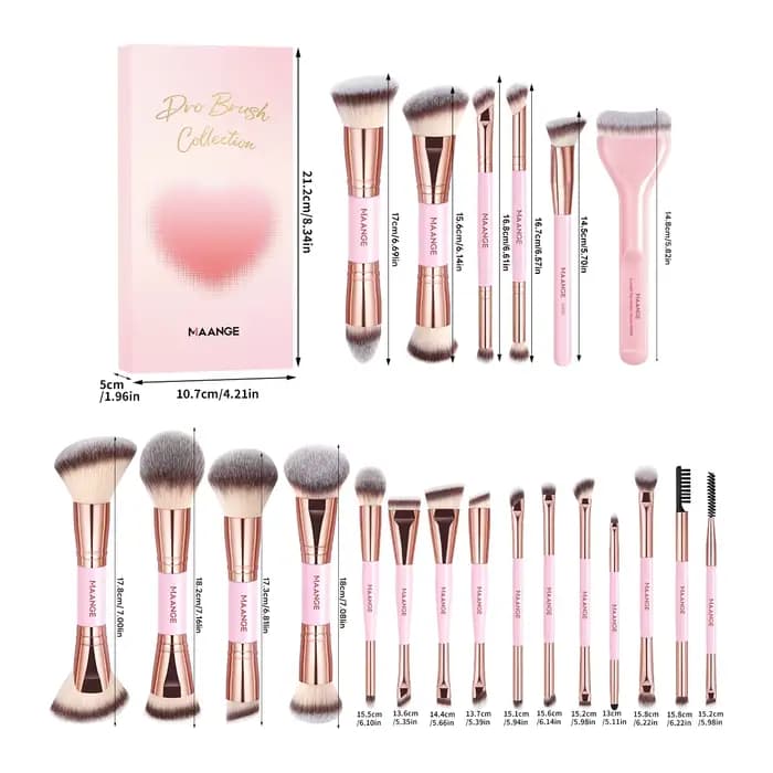 MAANGE – ensemble de pinceaux de maquillage multifonctionnels