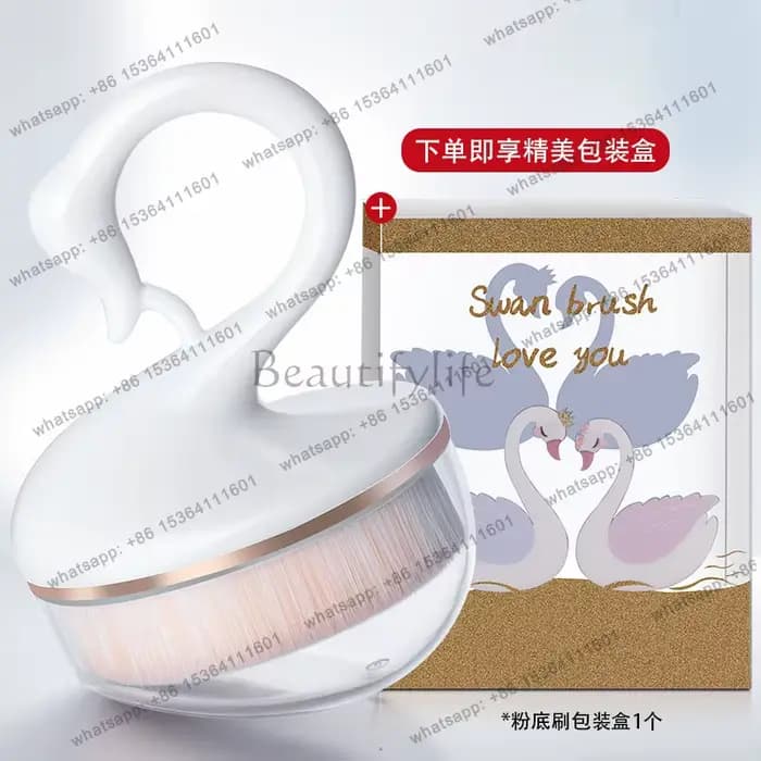 Maquillage sans traces No. Pinceau à fond de teint magique 55, tête plate, pinceau de beauté