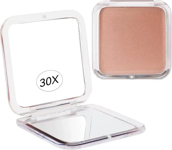 Miroir de maquillage Compact avec grossissement 30X