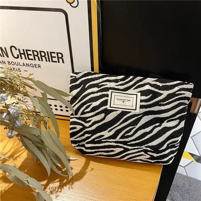 Grand sac à cosmétiques léopard pour femmes