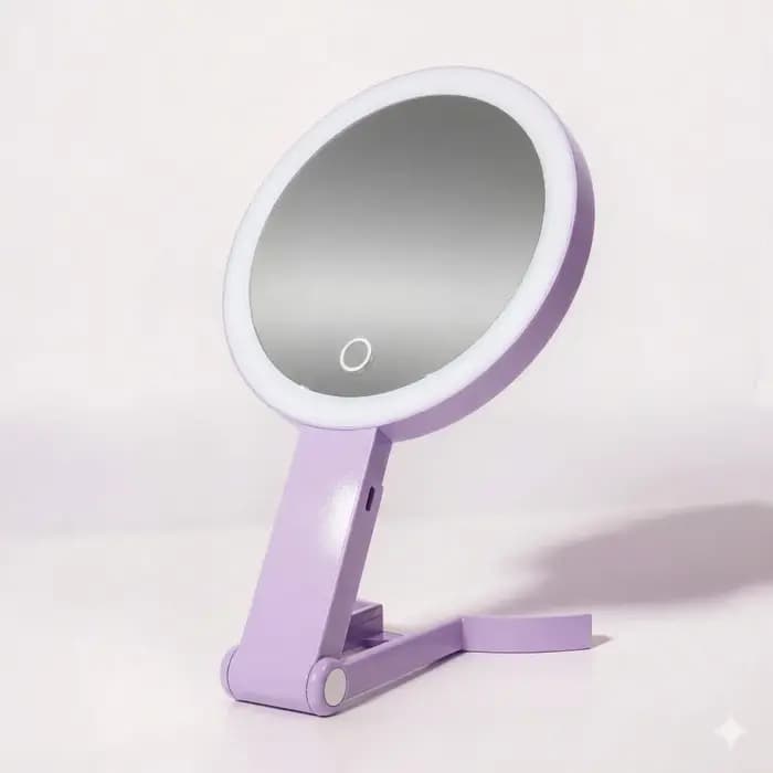Miroir de maquillage 10X/1X double face