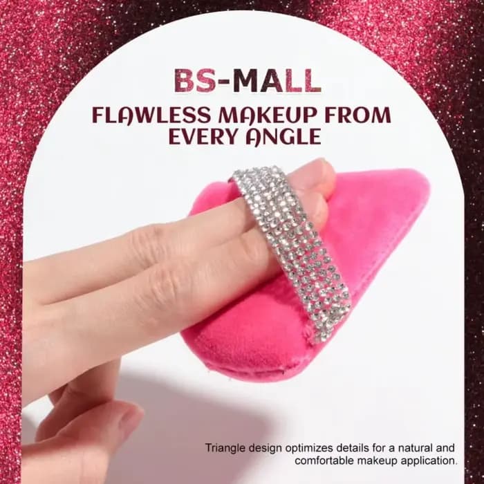 Diamant Triangle poudre bouffée visage maquillage outil éponge velours doux lisse beauté