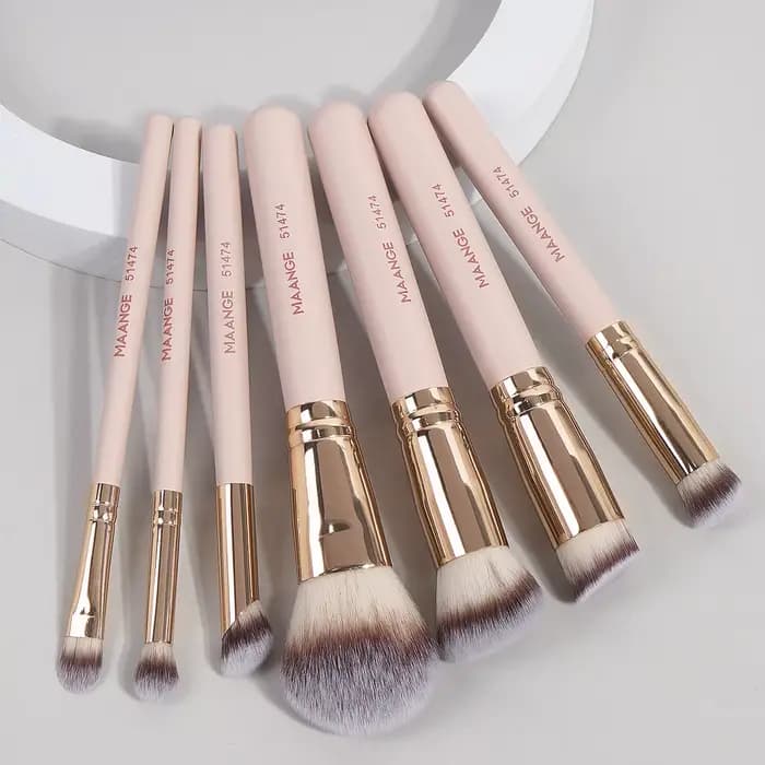 MAANGE 7 pièces/ensemble pinceaux de maquillage pour fond de teint cosmétique poudre correcteur Blush brosse mélange