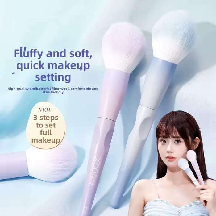 Grand pinceau à poudre pour le maquillage, pinceau Kabuki doux et moelleux pour poudre pour le visage, fard à joues, bronzant et poudre fixatrice