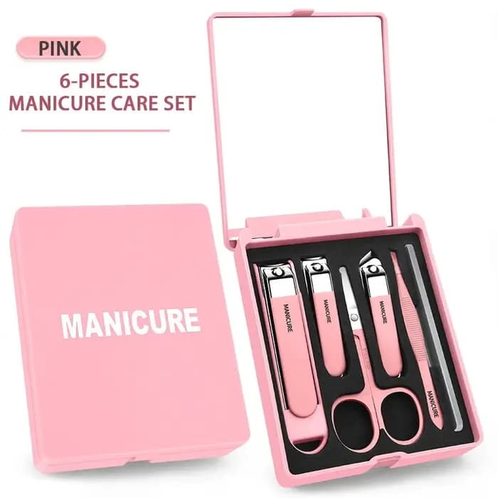 Kit de soins des ongles 6 pièces - Étui de voyage compact