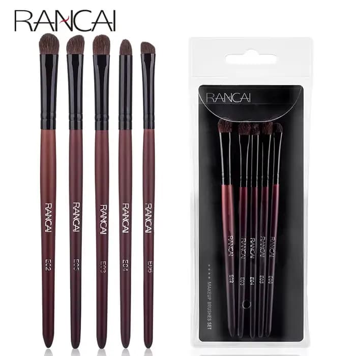Pinceau fard à paupières 3/5 pièces pinceaux de maquillage mélange brosse à sourcils poils naturels ensemble