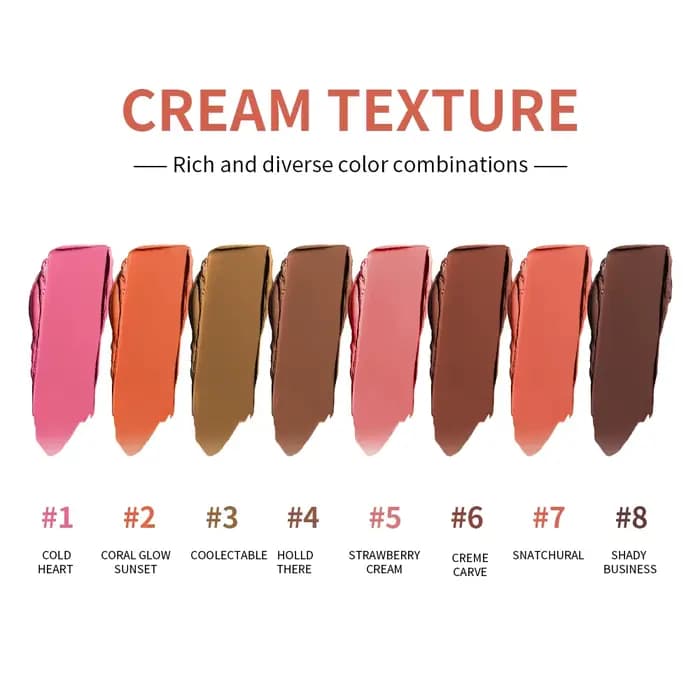 Étui courbe crème pour sourcils