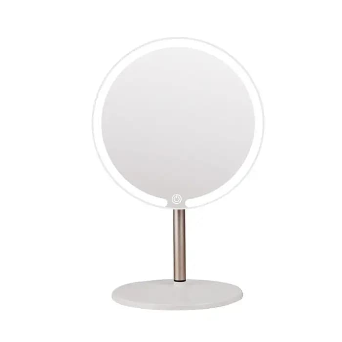Miroir de maquillage circulaire à LED