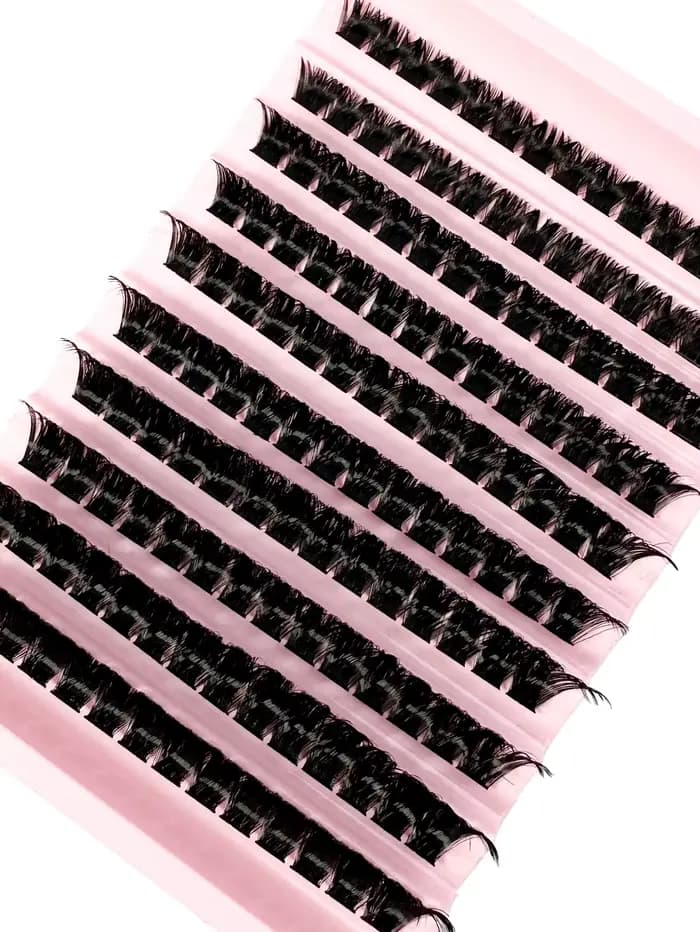 140 paquets de cils en grappe cheveux naturels cils individuels Faux vison bricolage prêt à l'emploi