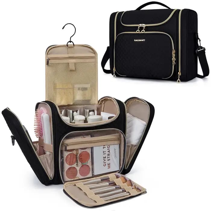 BAGSMART Trousse de maquillage pour femme