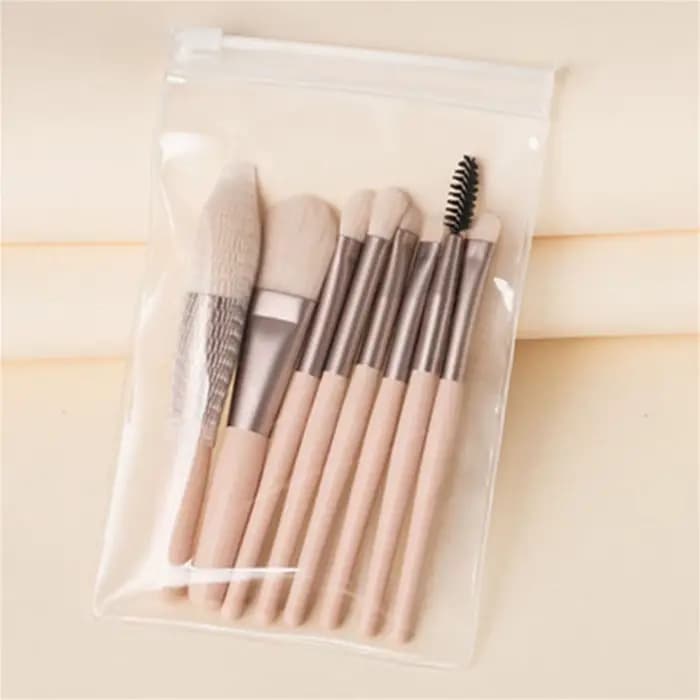 Ensemble de 8 pinceaux de maquillage doux et moelleux pour cosmétiques, fond de teint, blush, poudre