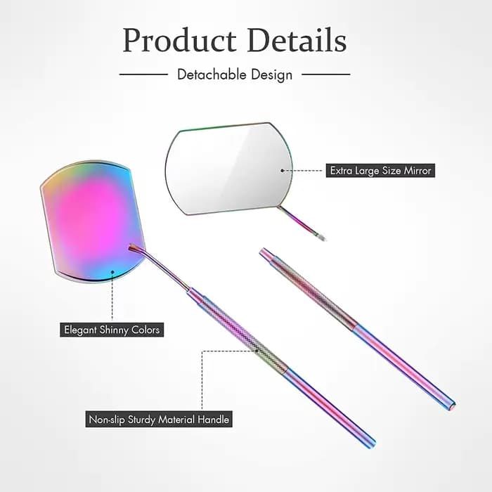 Grand Miroir de Maquillage Grossissant en Forme de Papillon