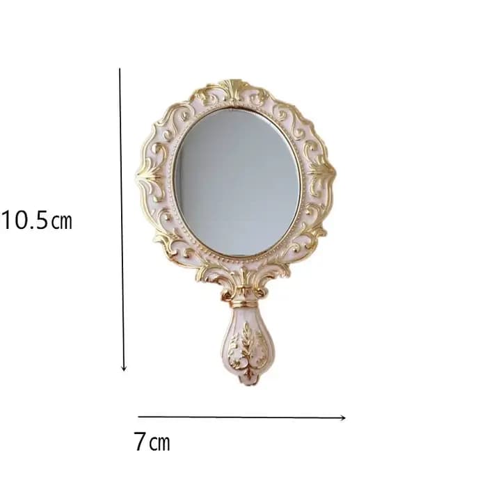 Miroir de maquillage vintage portable