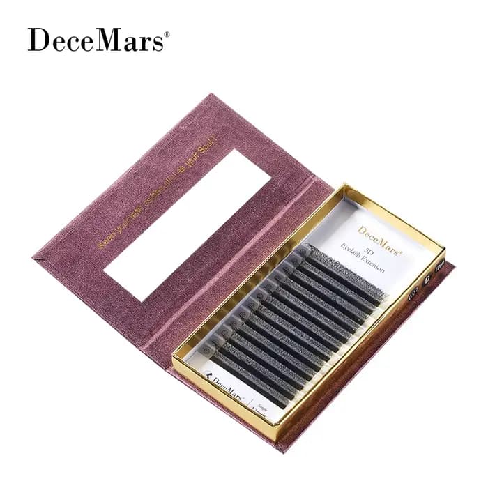 DeceMars 5D - Extension de cils en forme de W (12 lignes/plateau) pour le maquillage