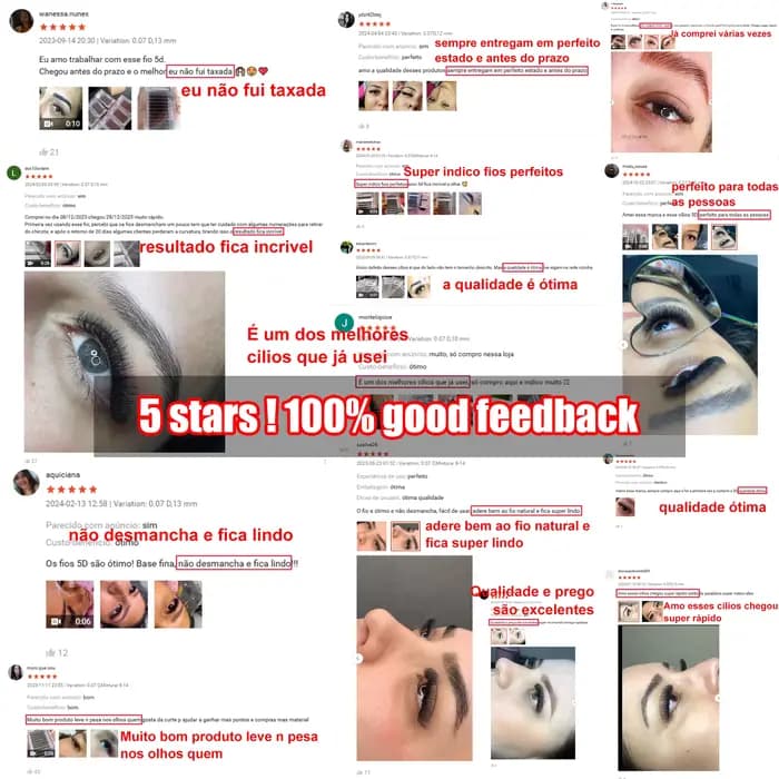 LAKANAKU Fio 5W Extension de cils en forme 6 plateaux Volume Egipcio doux individuel préfabriqué Vol