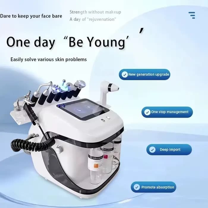 2025 10 en 1 H2o2 Aqua Peeling Lift Skin Bubble Hydratant Oxygène Hydro Machine faciale, Soins de la