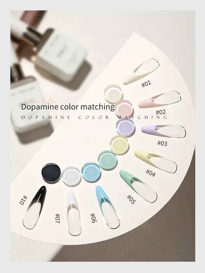 Colle pour vernis à ongles de Style français, 12ml, un deuxième nivellement, nouvelle haute Saturati