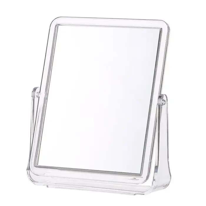 Mode 360 ° Miroir cosmétique rotatif Double face avec support