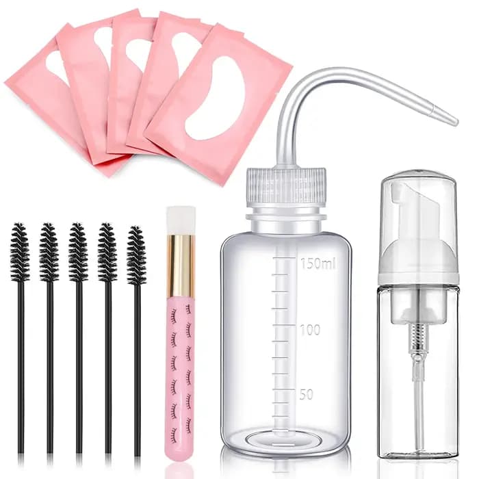 Kit de nettoyage d'extension de cils 5 en 1, 13 pièces, brosse à shampoing, savon, mousse, ensemble