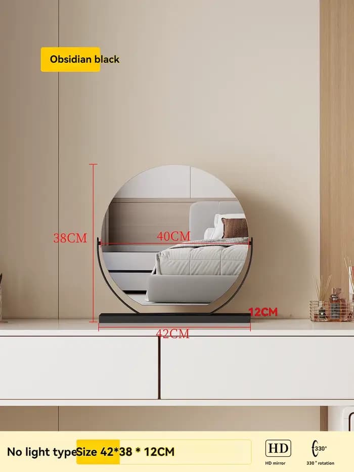 Miroir de beauté demi-cercle de haute qualité, grand miroir de maquillage, miroir de maquillage de b