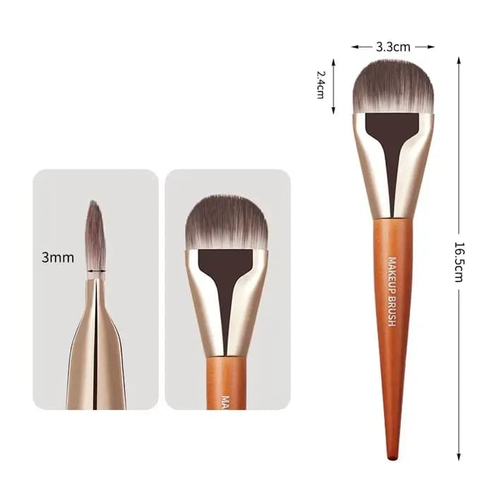 Pinceaux de maquillage professionnels en forme de langue pour femme