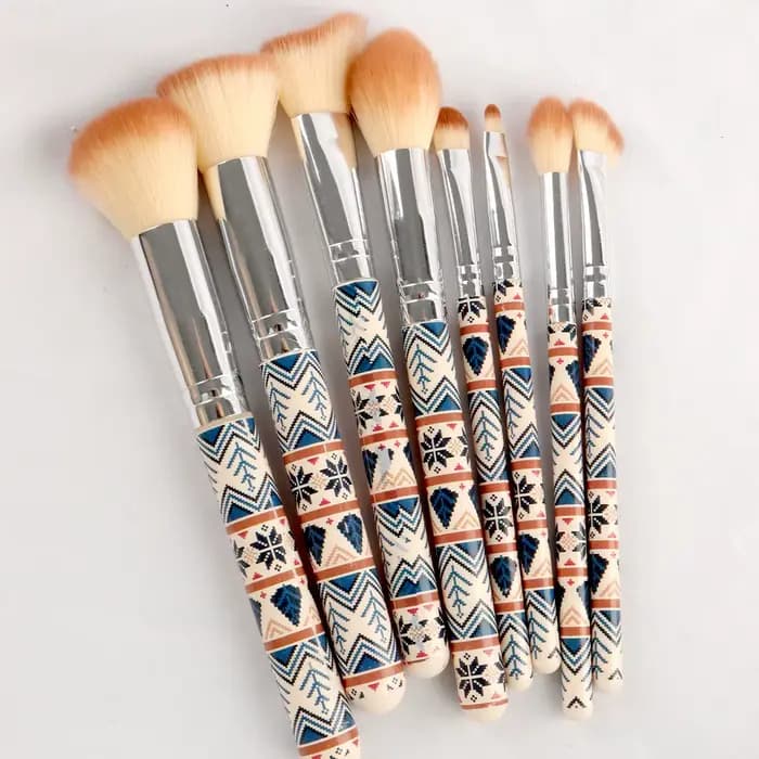 Ensemble d'outils de maquillage 30 pièces - 9 pinceaux + 20 houppettes + 1 sac de voyage - Trousse cosmétique tout-en-un