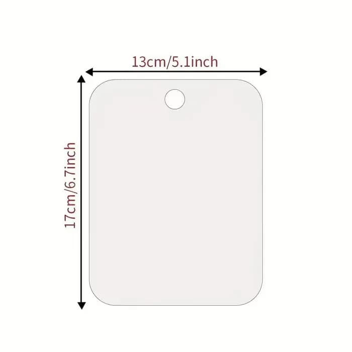 Miroir de douche en plexiglas incassable sans buée, petit miroir de maquillage, voyage, camping