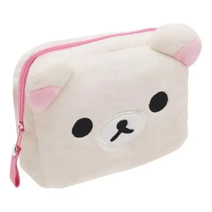 Rilakkuma mignon maquillage organisateur sac de rangement dessin animé ours en peluche Kawaii cosmétique sacs à