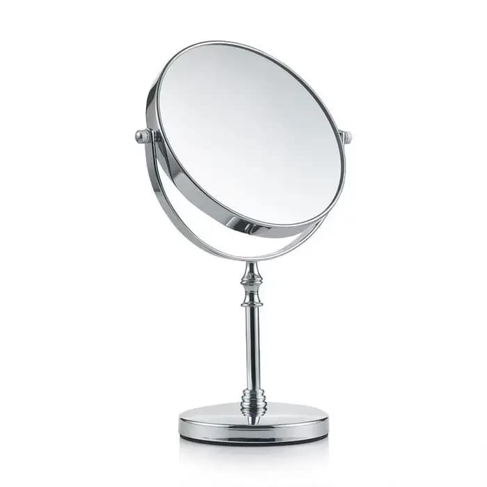 Miroir de maquillage en laiton Antique 3X miroir de maquillage de table double face pivotant à 360 d