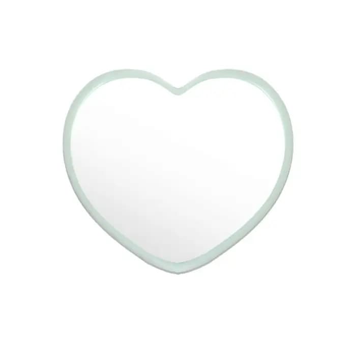 Miroir Simple simple face en forme de cœur, petit miroir à main haute définition, miroir de maquilla