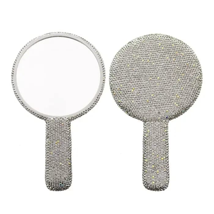 Miroir de maquillage portatif pour Extension de cils en diamant