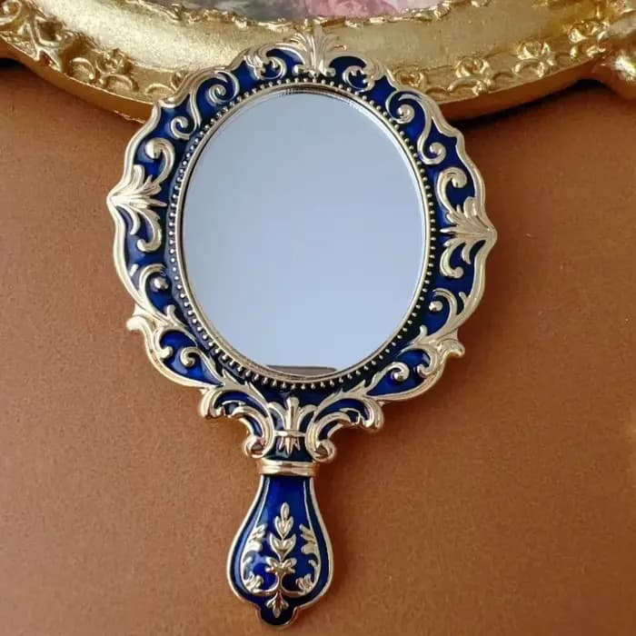 Miroir de maquillage vintage portable