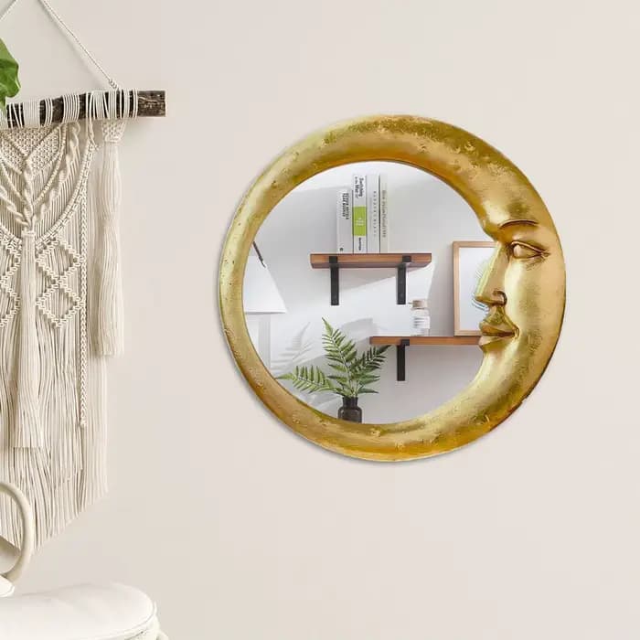 Miroir mural de salle de bain vintage années 90
